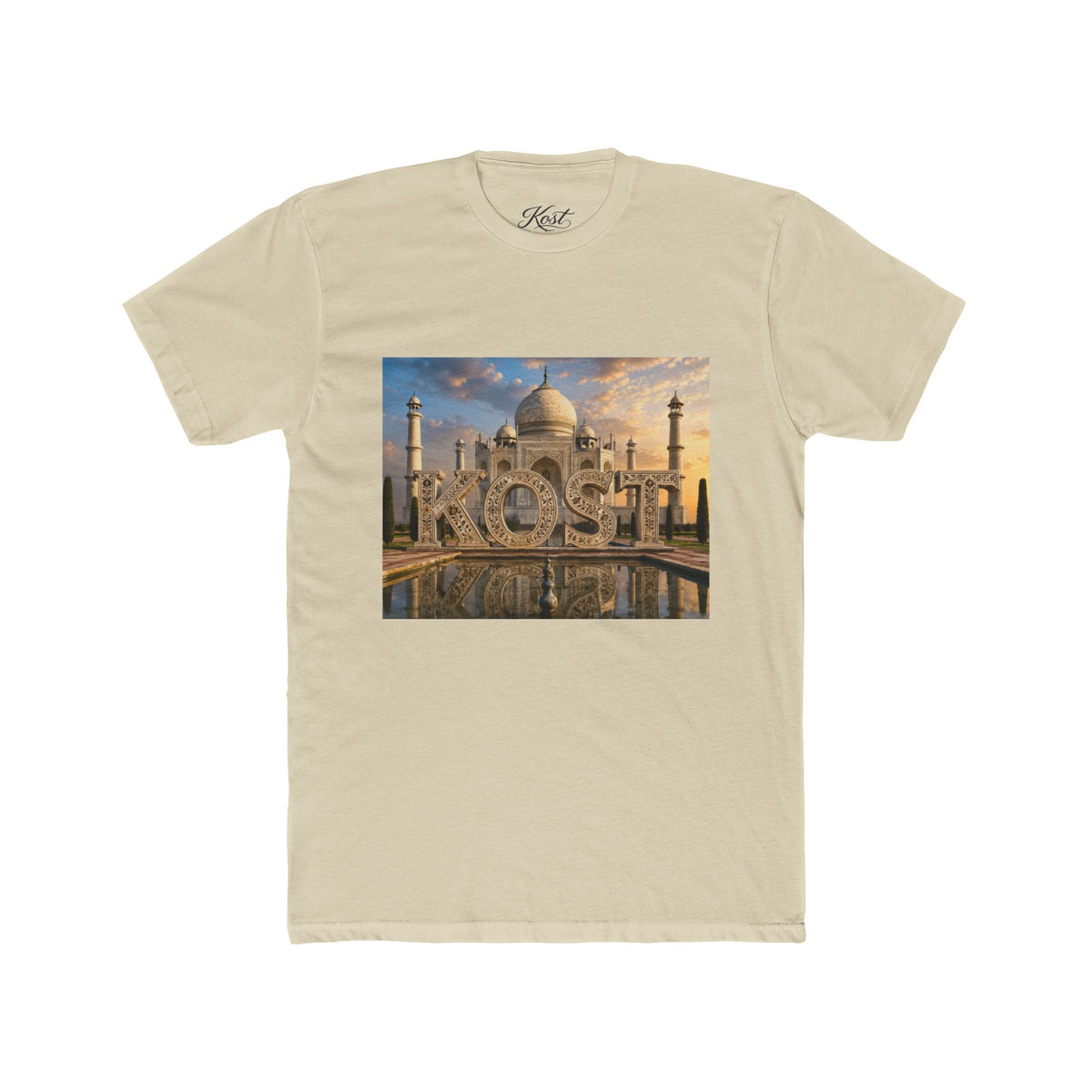 Taj Mahal Photo Tee — 'KOST' Scenic Sunset Graphic T-Shirt