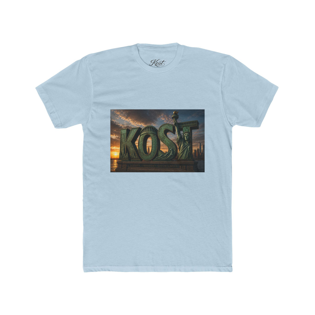 Kost Tropical Sunset T‑Shirt — Vintage Island Logo Tee