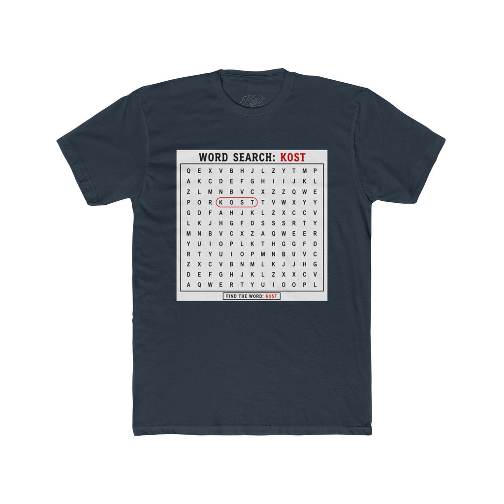 Word Search T‑Shirt — "Kost" Puzzle Graphic Tee
