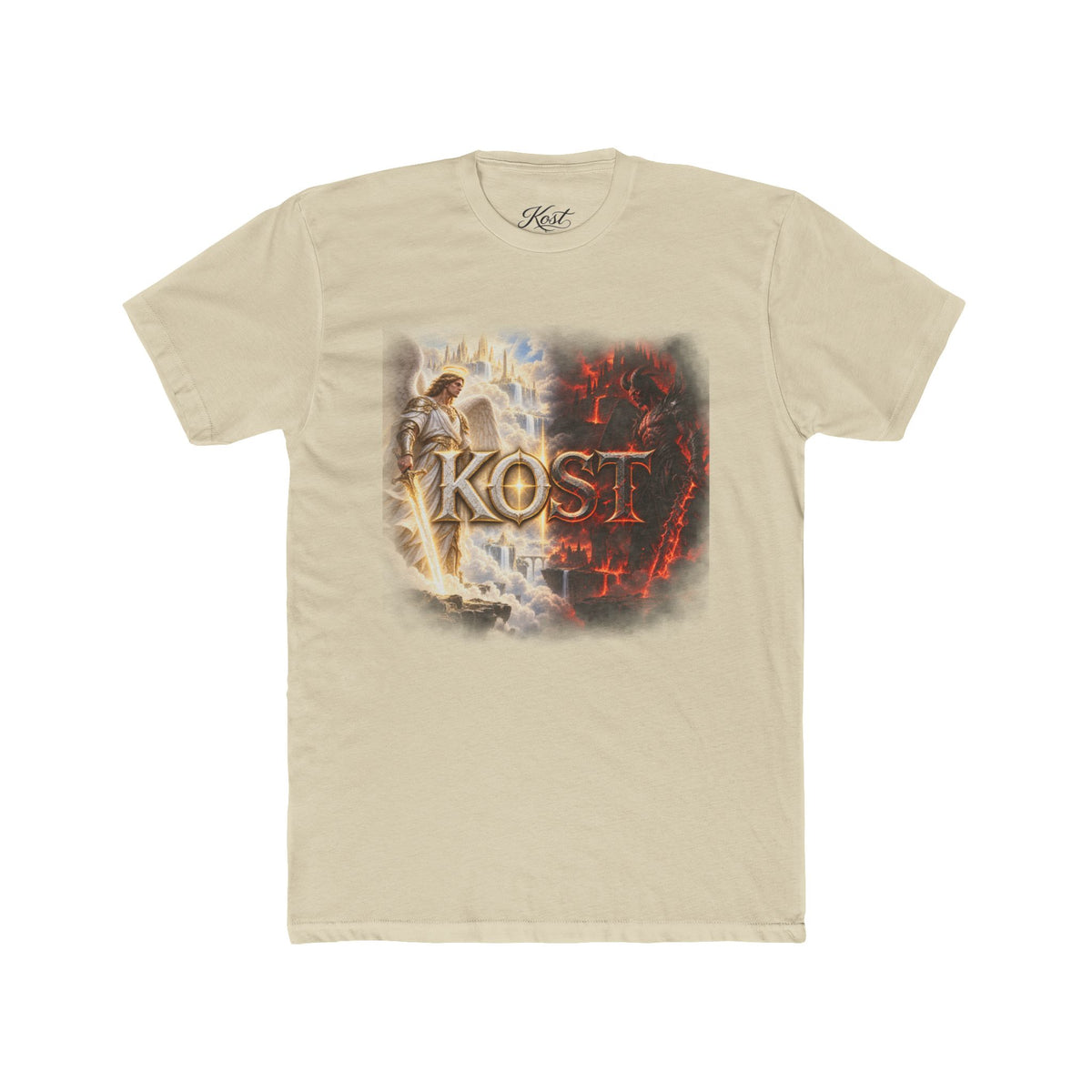 Angel vs Demon Graphic Tee — "KOST" Fantasy Battle T-Shirt