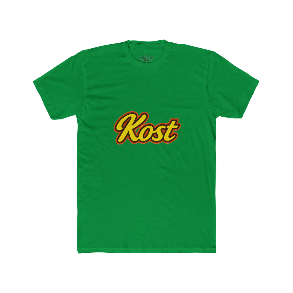 Kost Script T-Shirt — Retro Yellow & Red Logo Tee