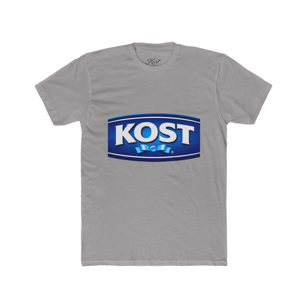 KOST Logo Crewneck T‑Shirt — Vintage Blue Brand Graphic Tee