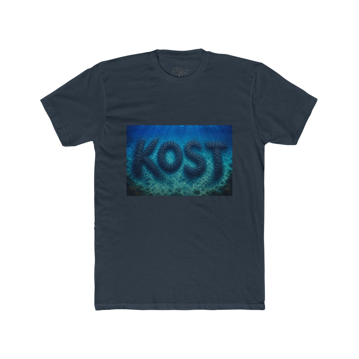 KOST Blue Abstract Graphic T-Shirt