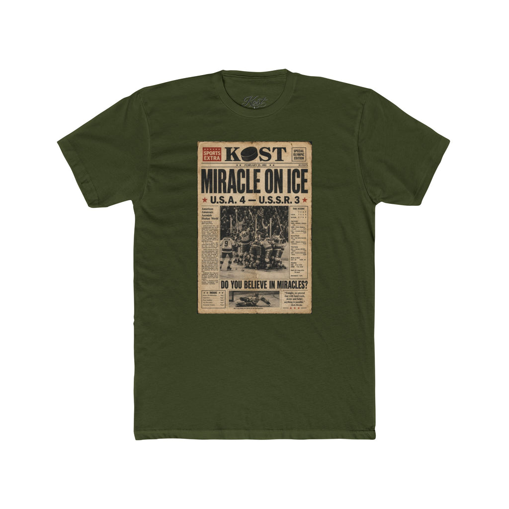 Miracle on Ice Vintage Newspaper T‑Shirt
