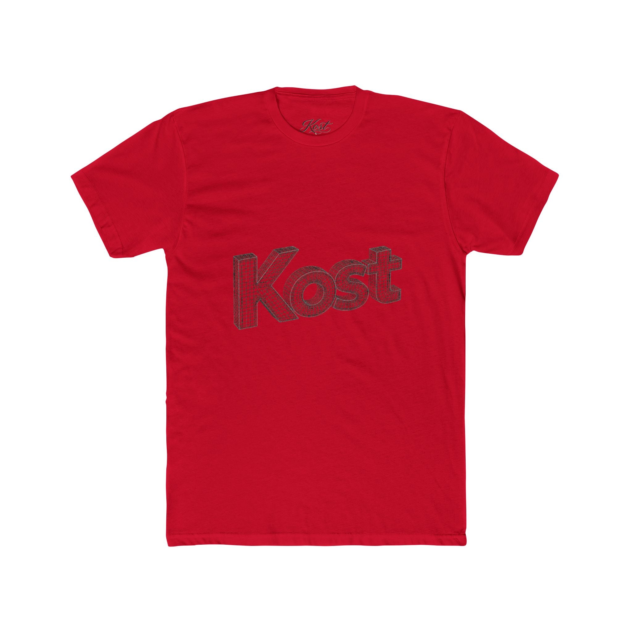 Kost 3D Script Tee — Vintage Wireframe Logo T-Shirt