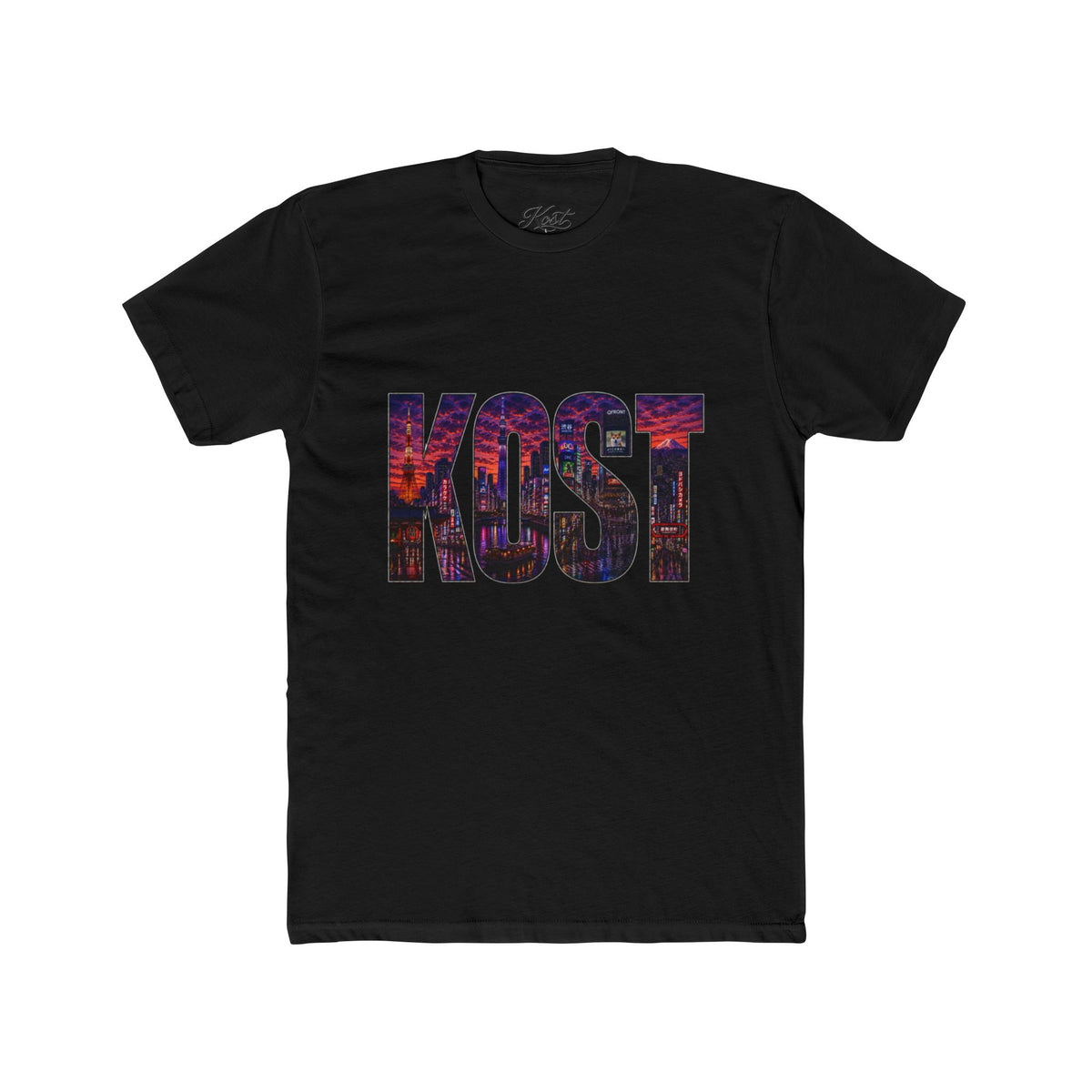 KOST Graphic Tee — Bold Cityscape Lettering T‑Shirt