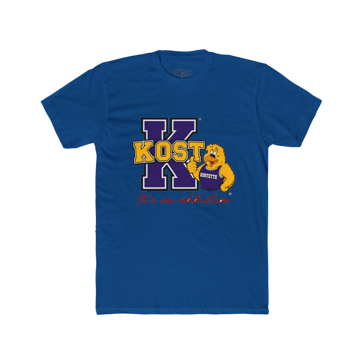Kost University Bear Crew Tee — "It’s an Addiction" College Spirit T-Shirt