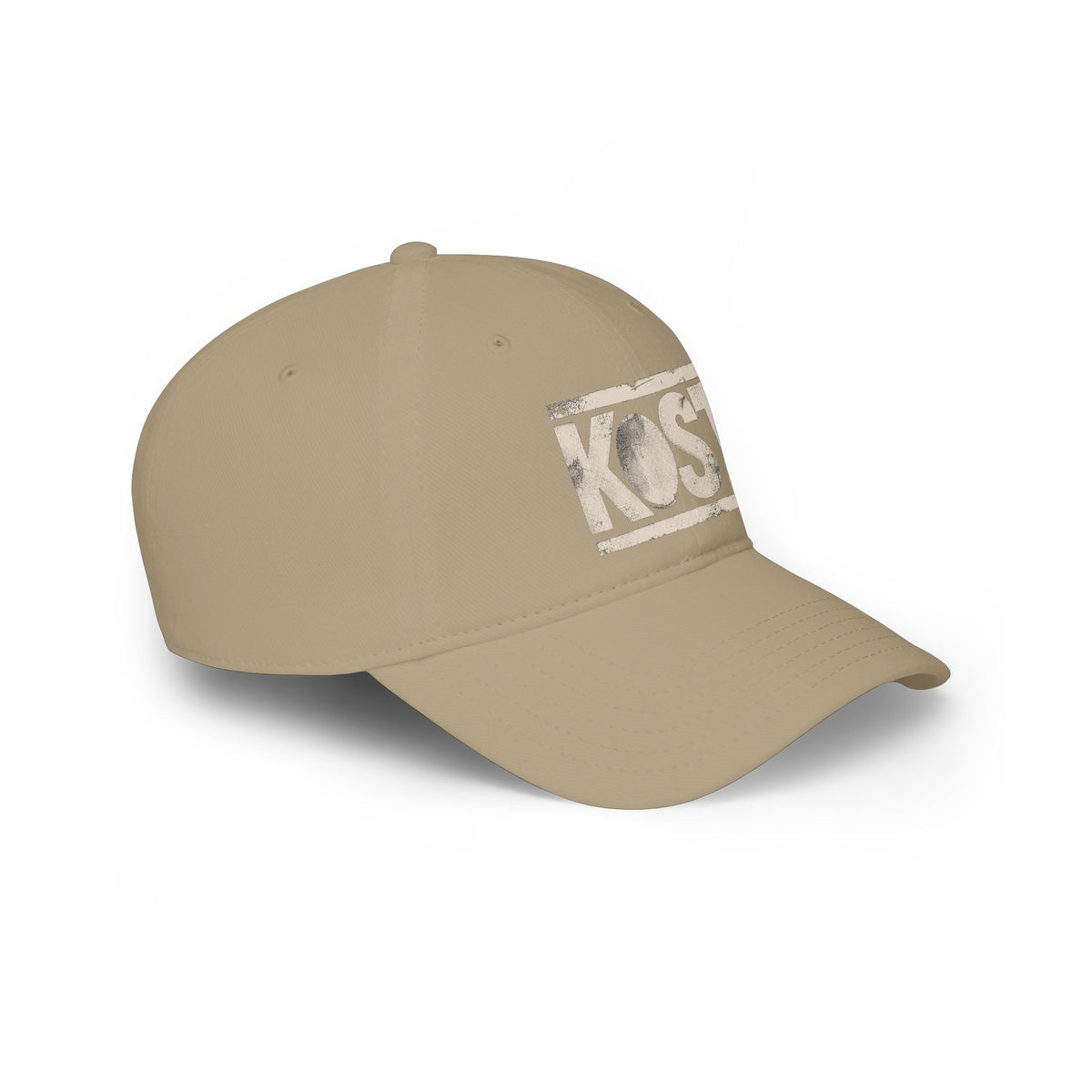 KOST Vintage Logo Baseball Cap — Distressed Red Low Profile Hat