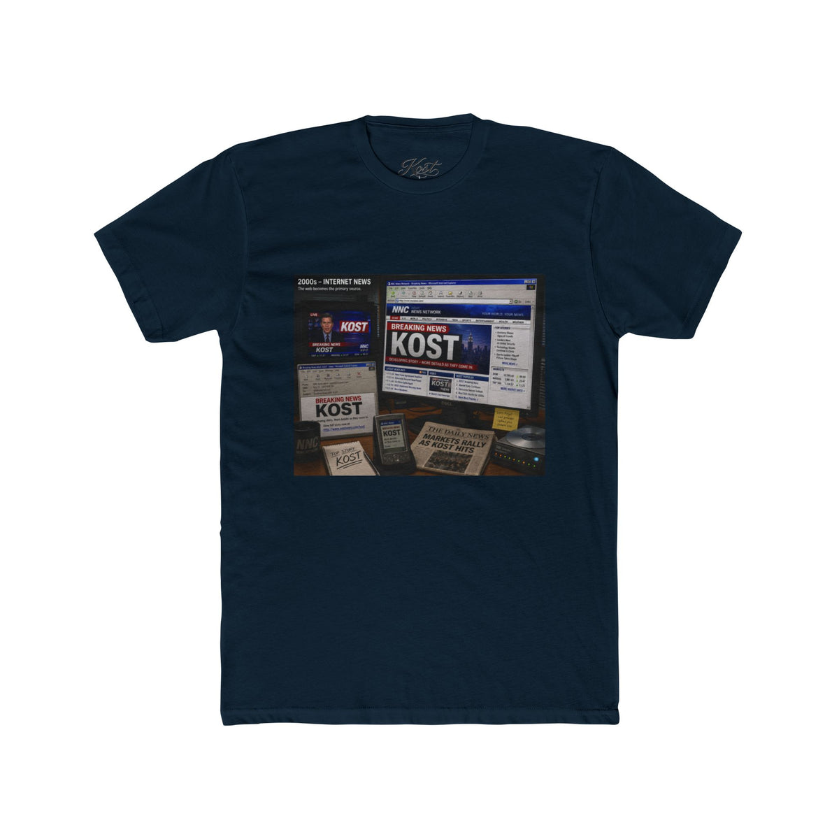 KOST Radio Collage Tee — Vintage Music Station Graphic T‑Shirt