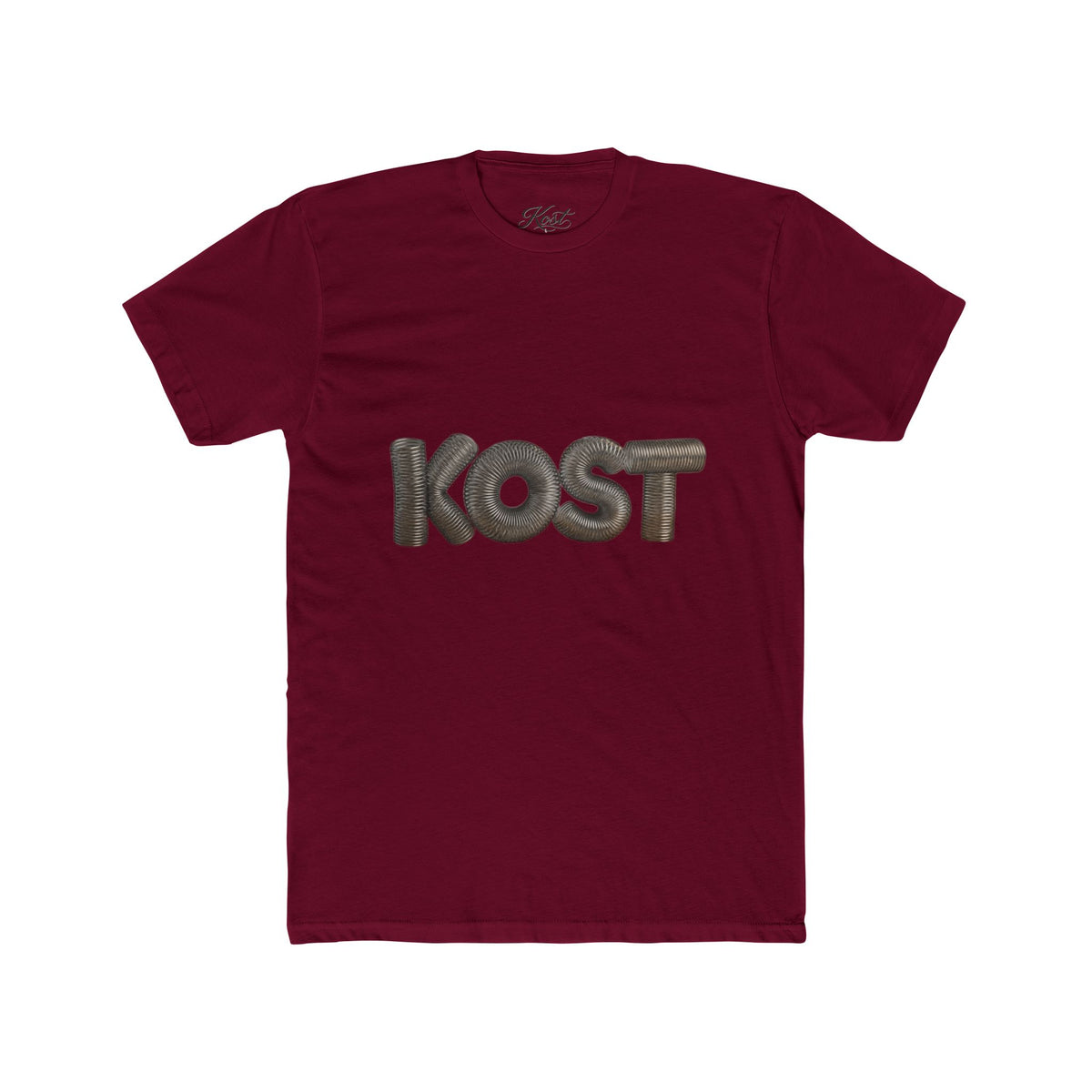 KOST Logo Tee — Retro 3D Lettering Cotton T‑Shirt