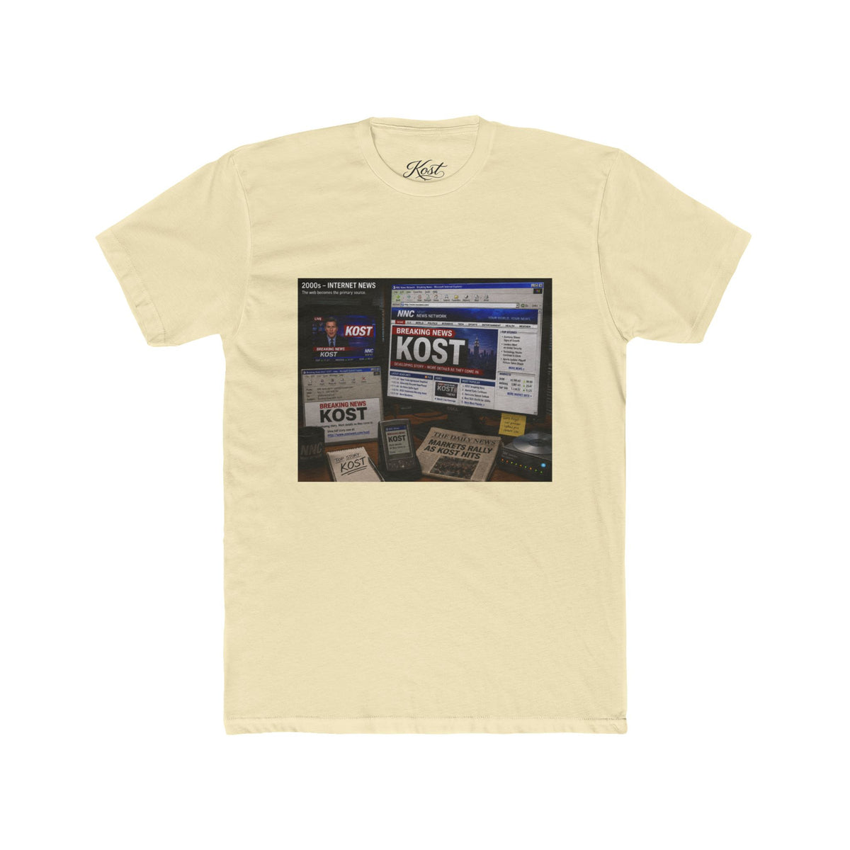 KOST Radio Collage Tee — Vintage Music Station Graphic T‑Shirt