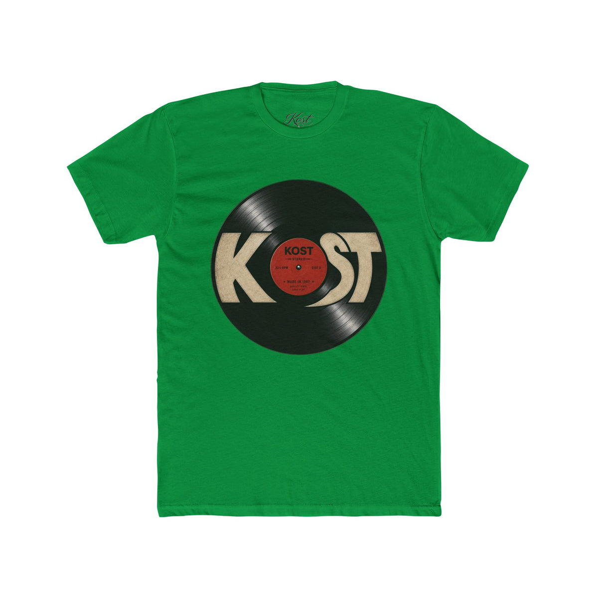 Vintage Record KOST Vinyl Tee — Retro Music Lover Shirt