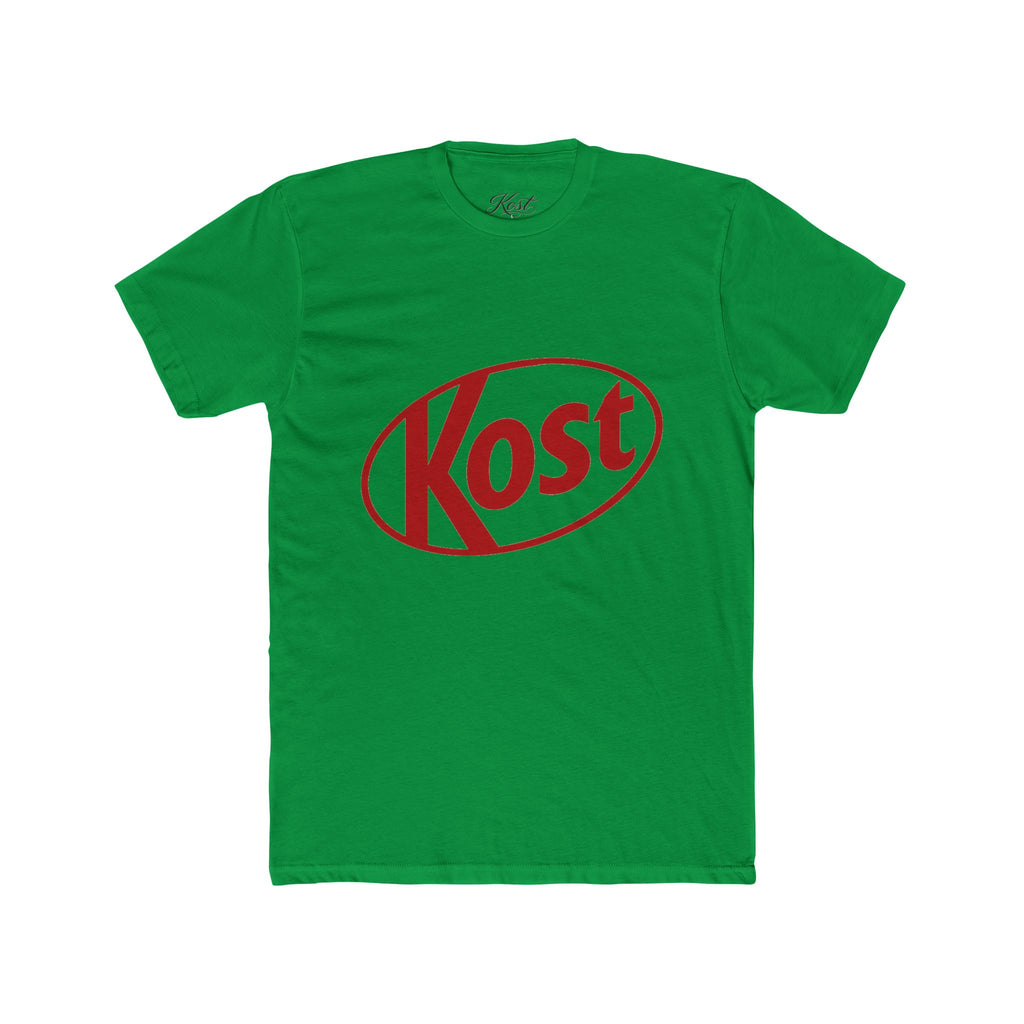 Kost Logo Tee — Retro Red Graphic Crew T‑Shirt