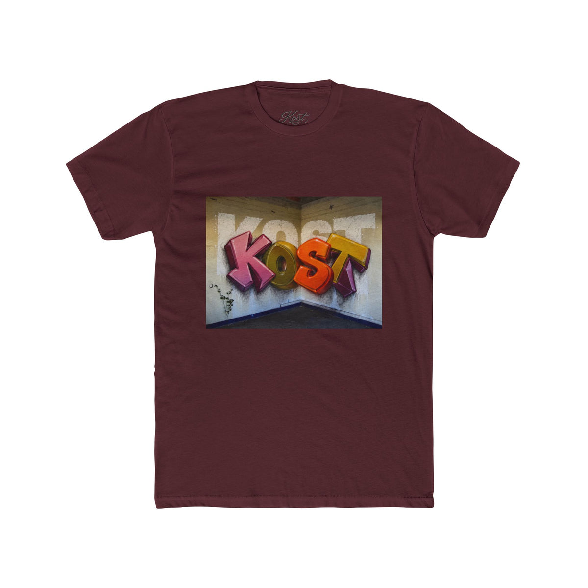 Graffiti "KOST" Street Art T‑Shirt — Bold Urban Lettering Tee