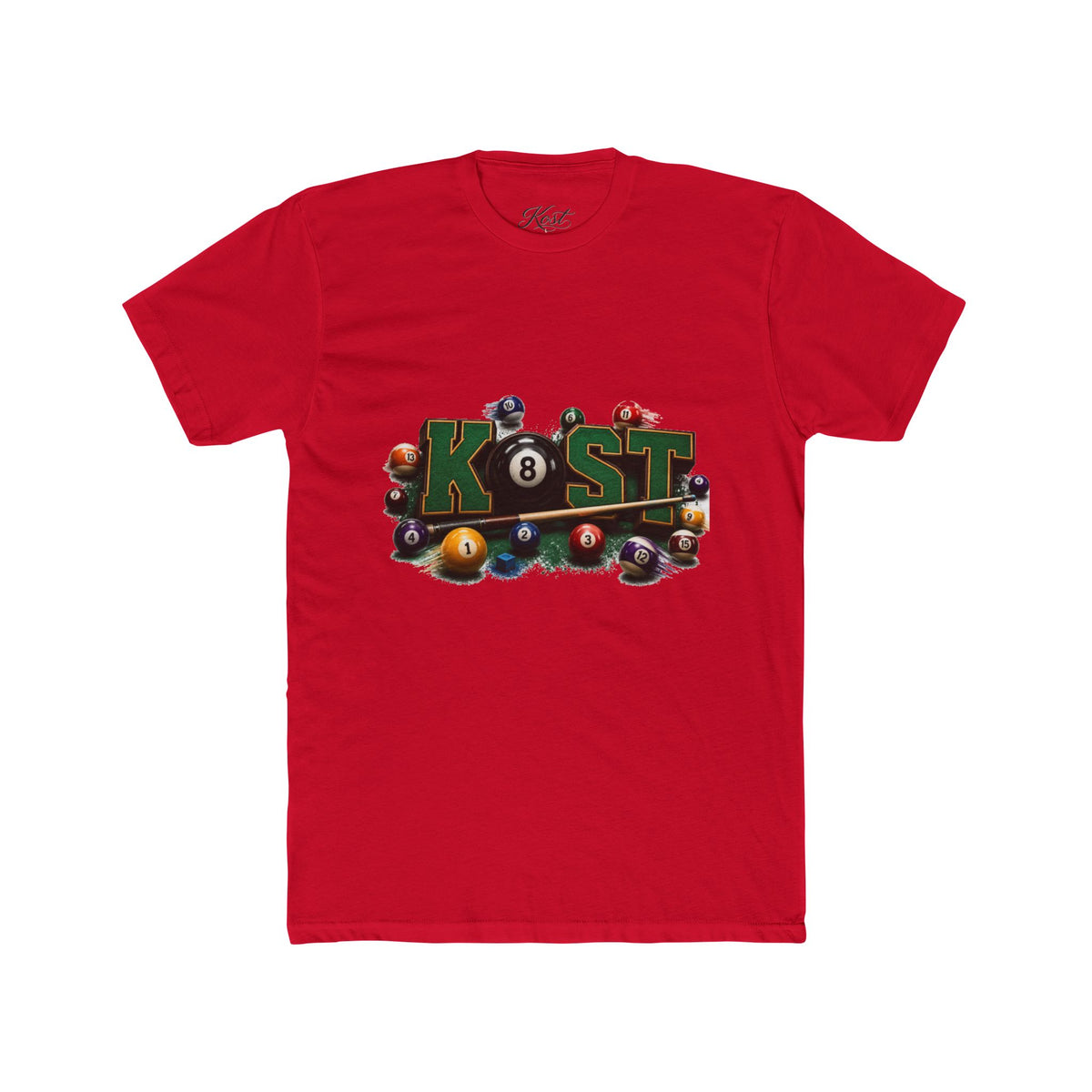 Pool Balls KOST Crew Tee — Billiards Graphic T-Shirt