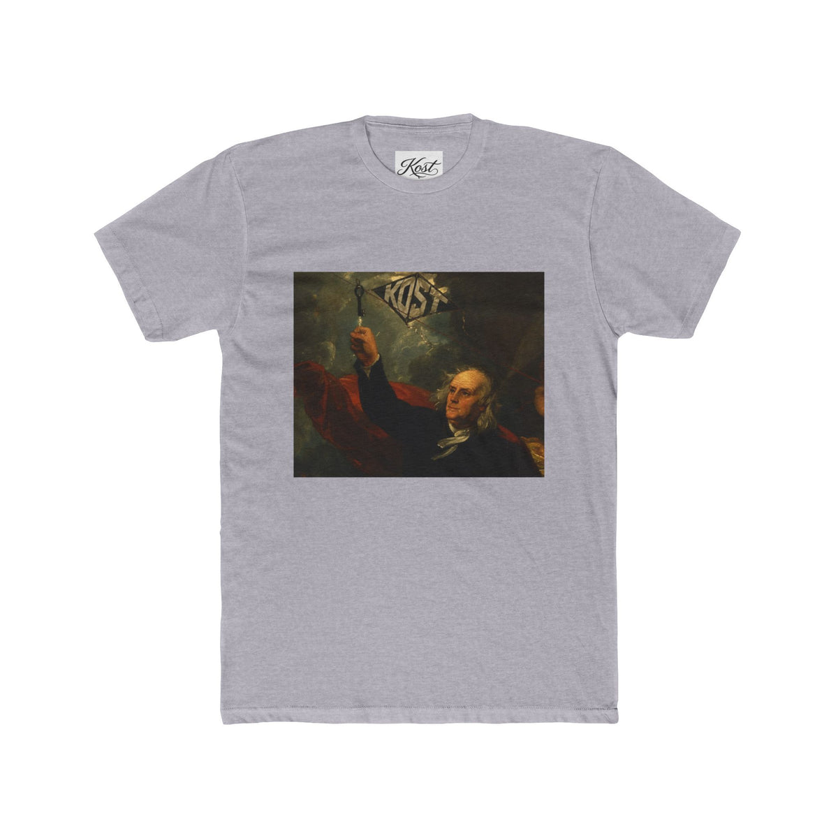 Vintage Revolutionary Portrait Tee — 'Kiss' Graphic Cotton T-Shirt