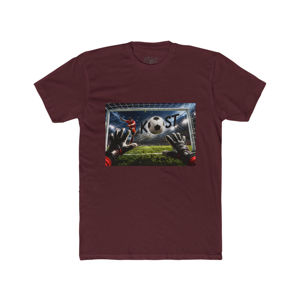 Soccer Goalkeeper Save T-Shirt — Action Soccer Scene Tee