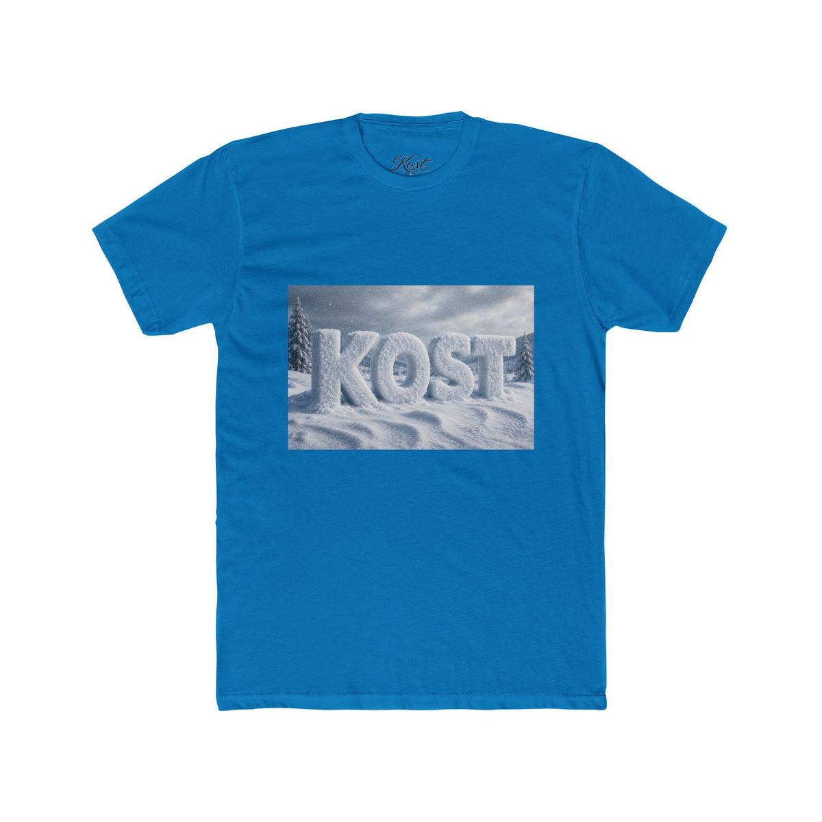 KOST Snow Ice Graphic Tee — Winter Landscape Cotton T-Shirt