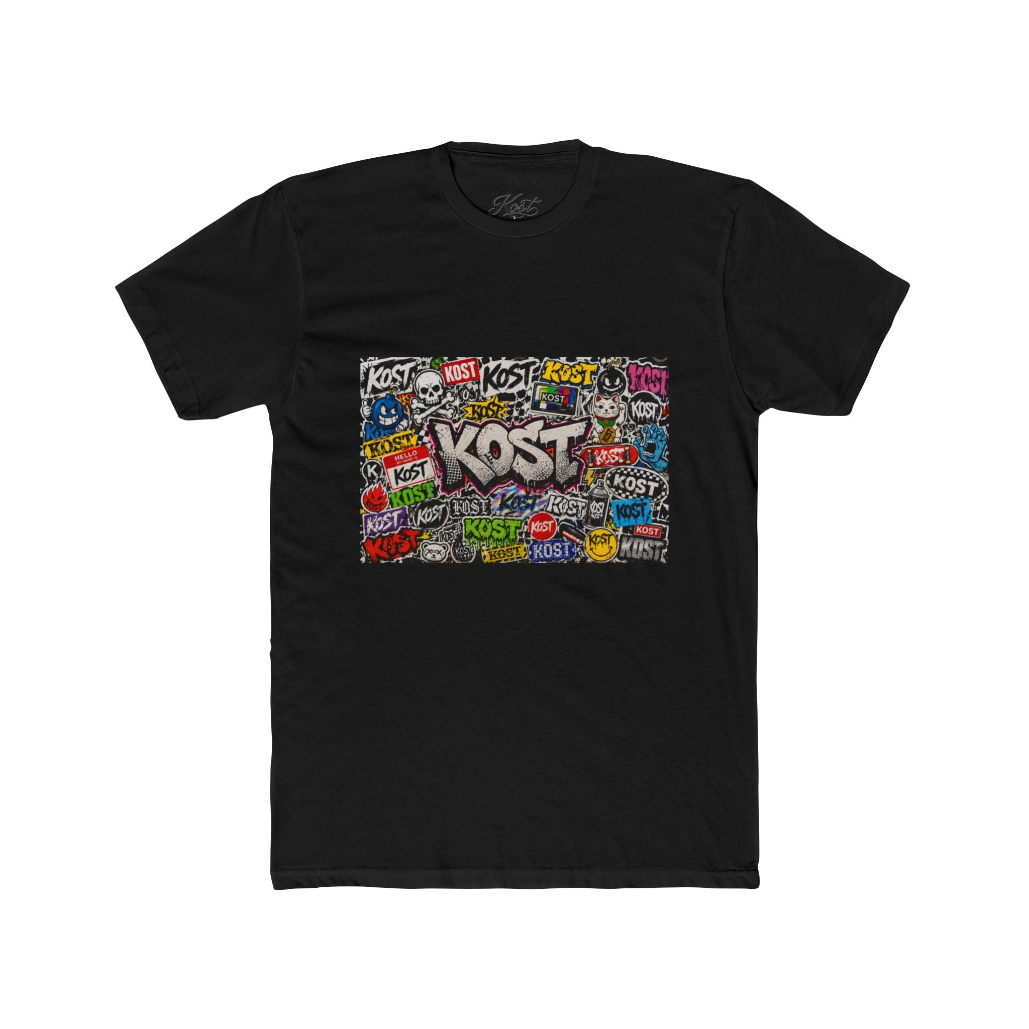 KOST Graffiti Logo Crew T‑Shirt — Urban Streetwear Graphic Tee