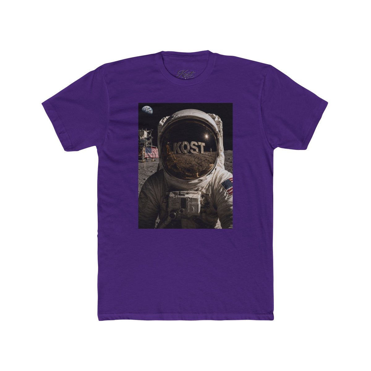 Astronaut Moonwalk T‑Shirt — Vintage Space Helmet Graphic