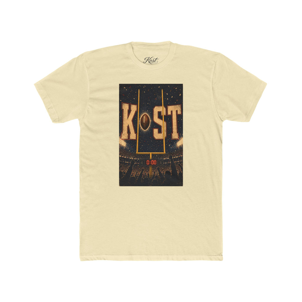 KOST Football Goal Tee — Vintage Stadium Graphic Crew Shirt