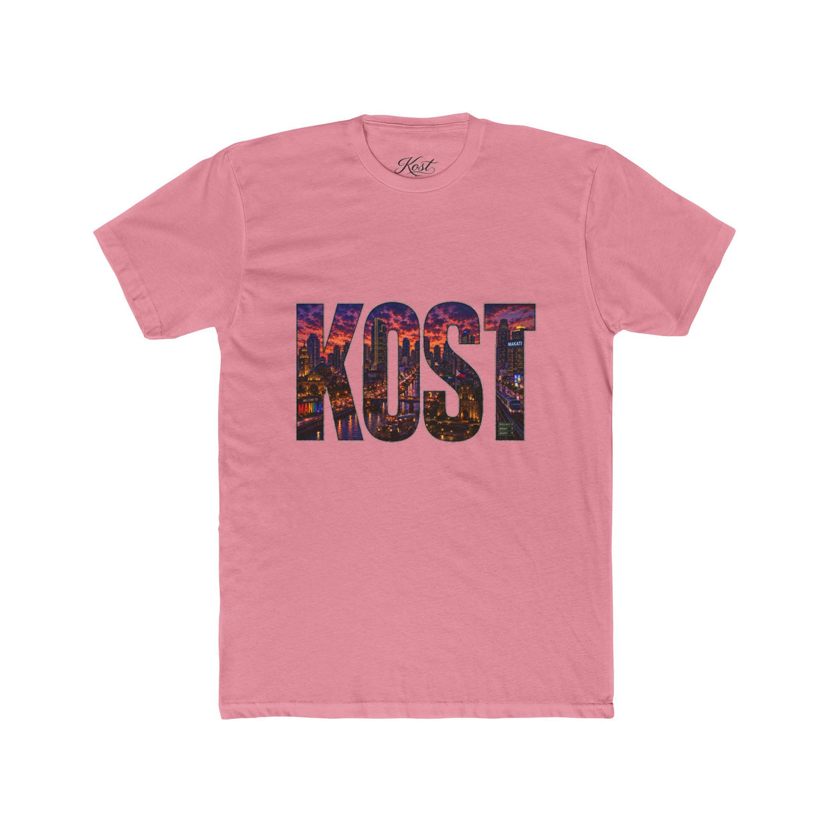 KOST Cityscape Graphic Tee — Bold Lettering Urban Skyline T-Shirt