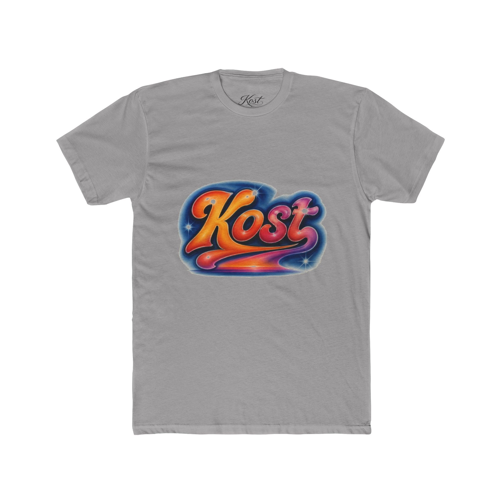 Retro 'Kost' Graphic Tee — Vintage Cosmic Logo T-Shirt