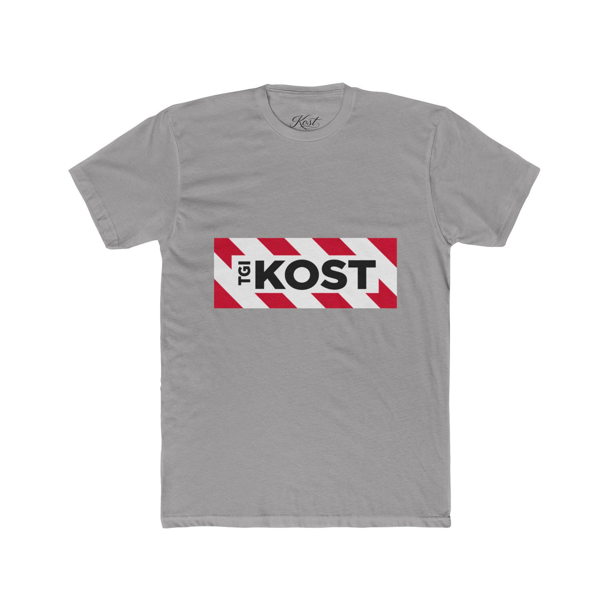 Crew Tee — Bold "The KOST" Stripe Logo Shirt