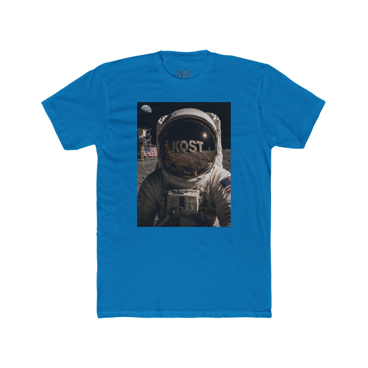 Astronaut Moonwalk T‑Shirt — Vintage Space Helmet Graphic