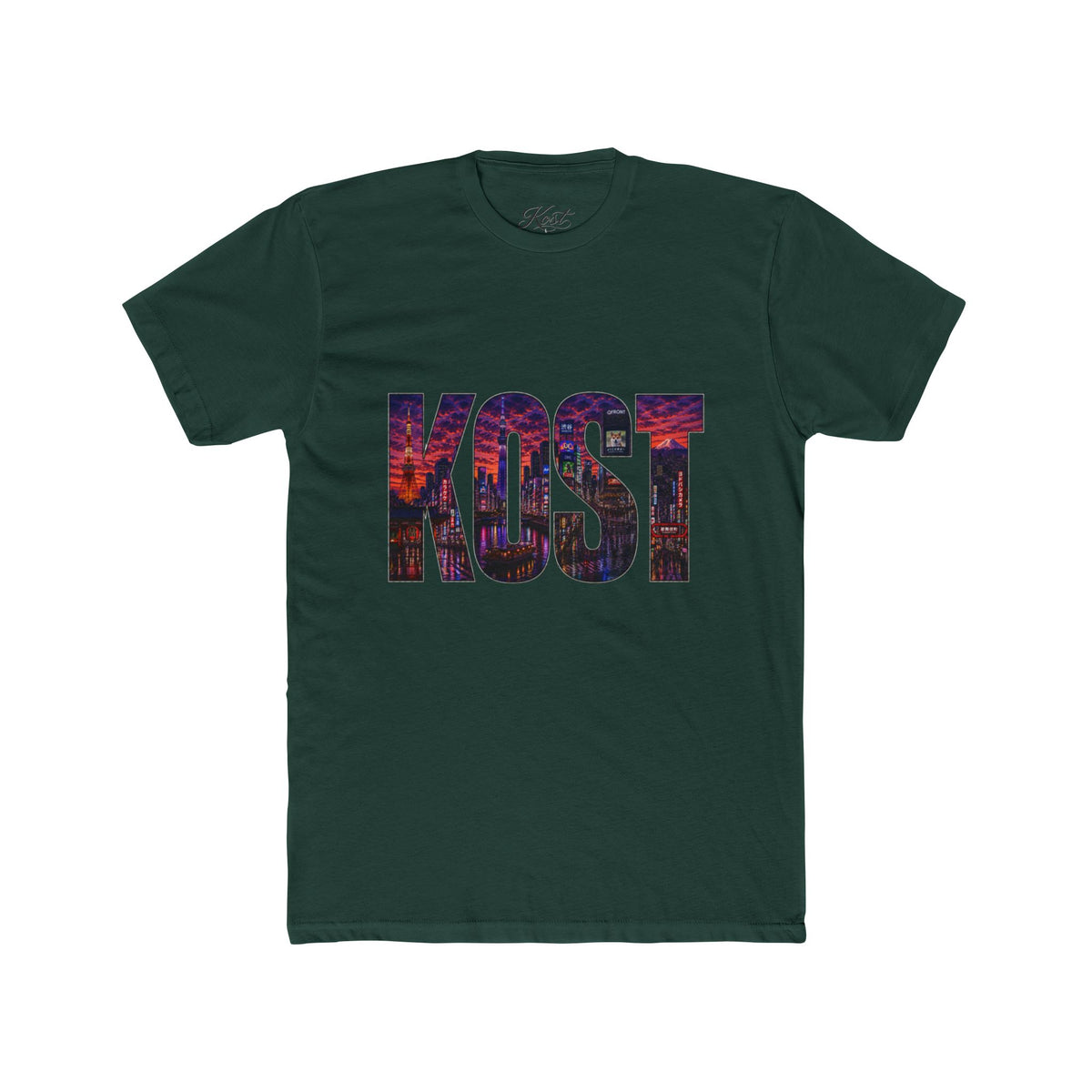 KOST Graphic Tee — Bold Cityscape Lettering T‑Shirt