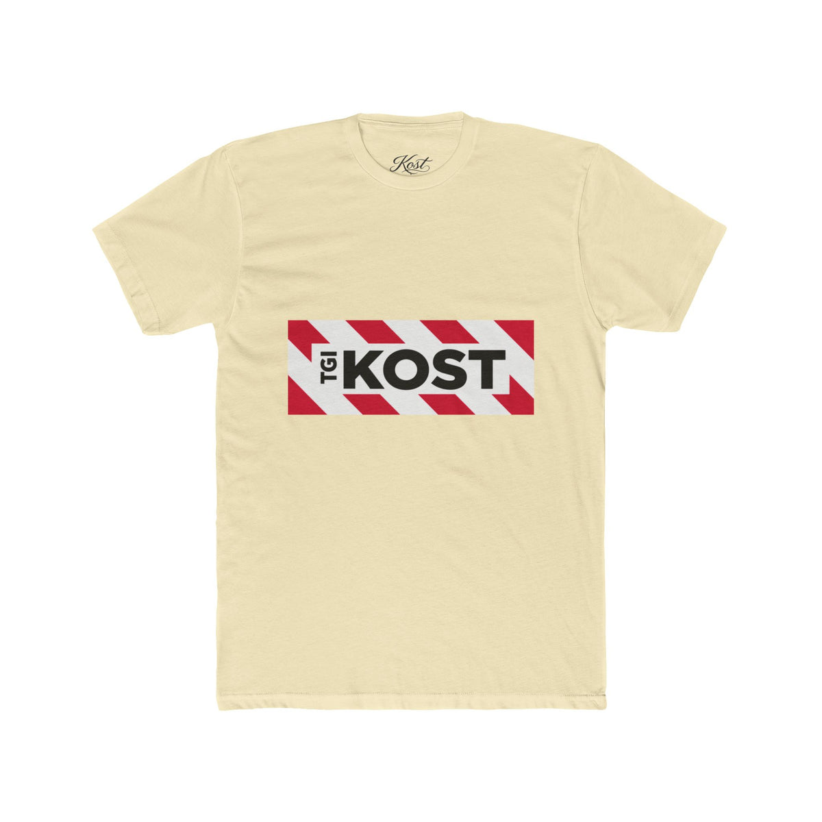 Crew Tee — Bold "The KOST" Stripe Logo Shirt
