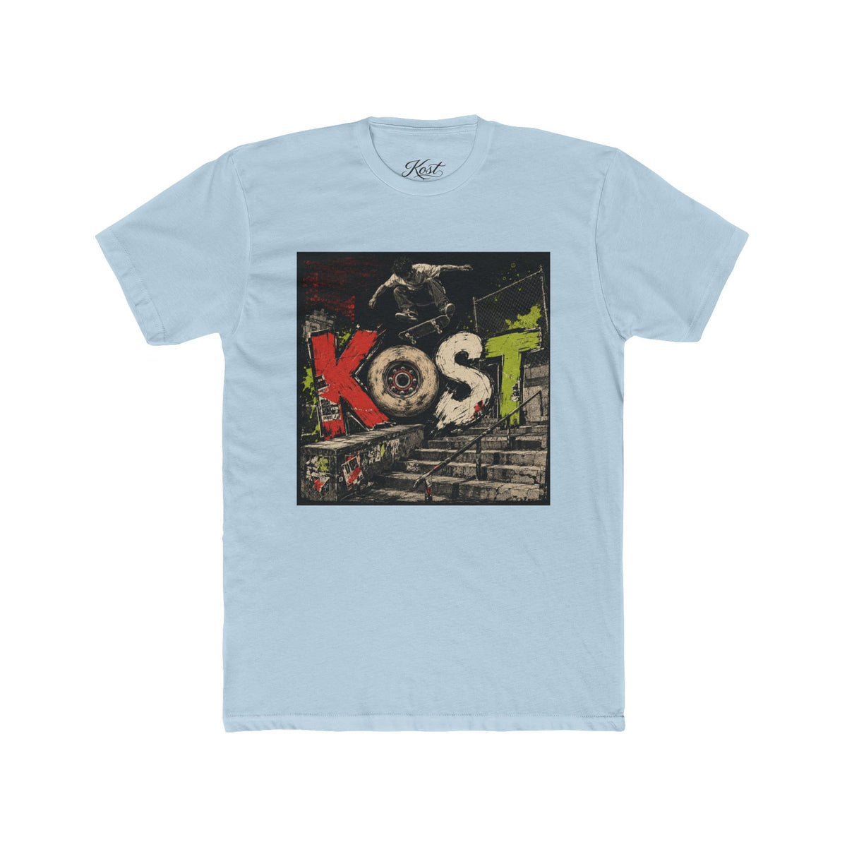 Kost Skate Graphic Tee — Vintage Skateboard Street Art T-Shirt