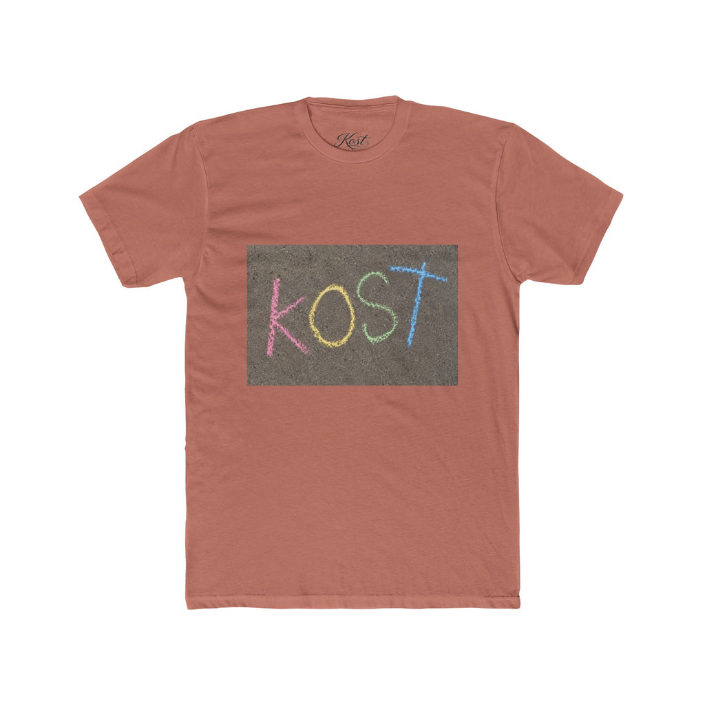 KOST Chalkboard Tee — Colorful Handwritten Graphic T-Shirt