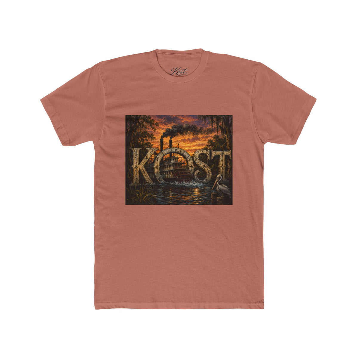 Köst Sunset Steam Tee — Vintage Riverboat Graphic T-Shirt