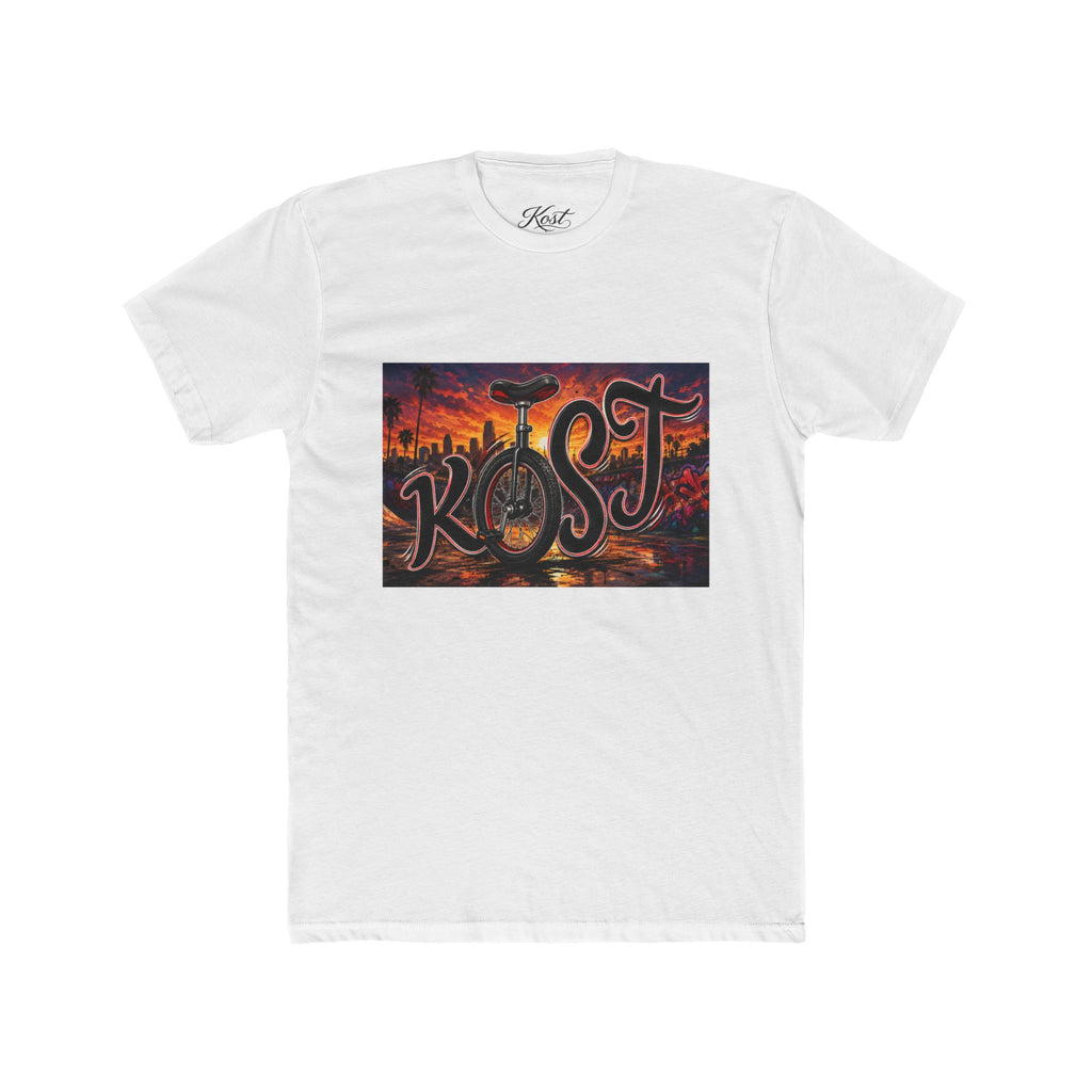 “Kost” City Skyline Graphic Tee — Vintage Sunset Urban Streetwear T‑Shirt