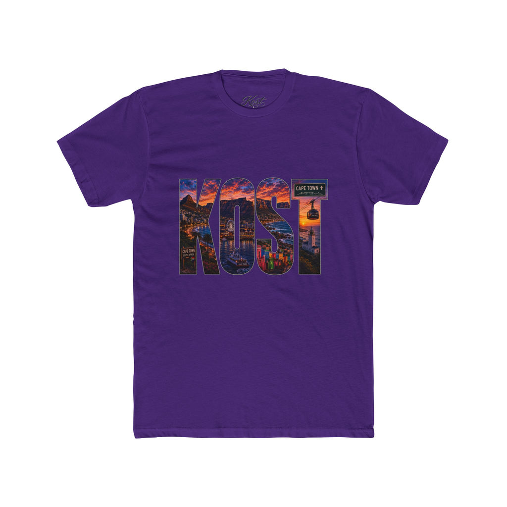 KOST Cityscape Tee — Sunset Photo Lettering Graphic T‑Shirt