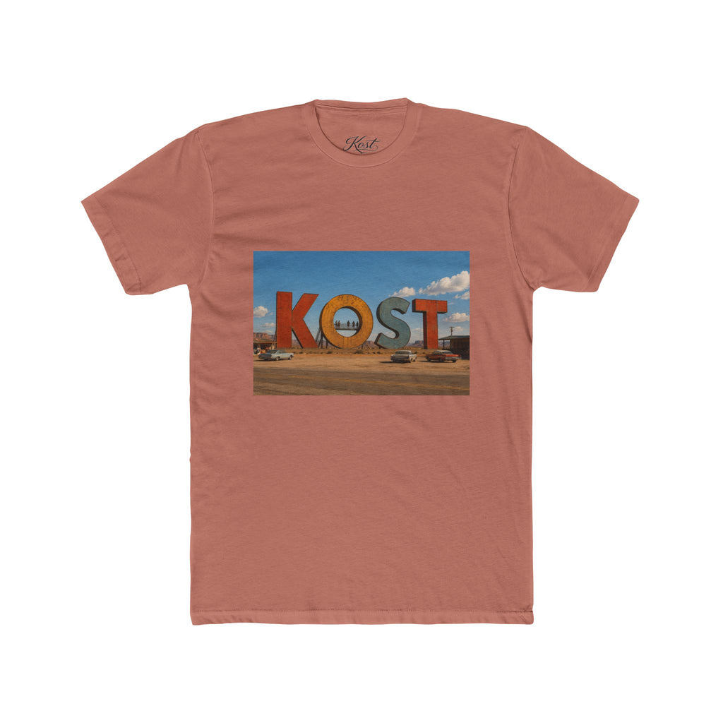 KOST Sign Photo Tee – Vintage Desert Roadside Souvenir T-Shirt