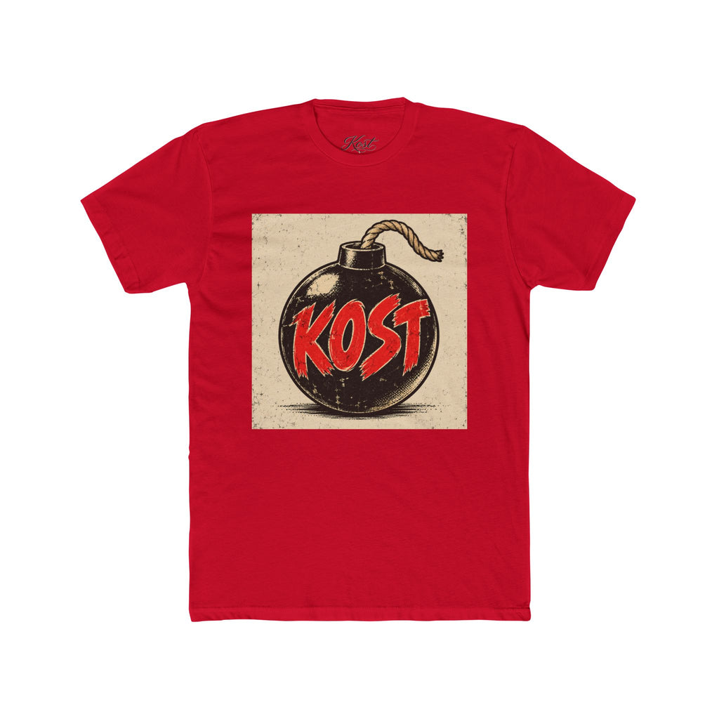 Bomb Graphic T‑Shirt — "KOST" Retro Punk Logo Tee