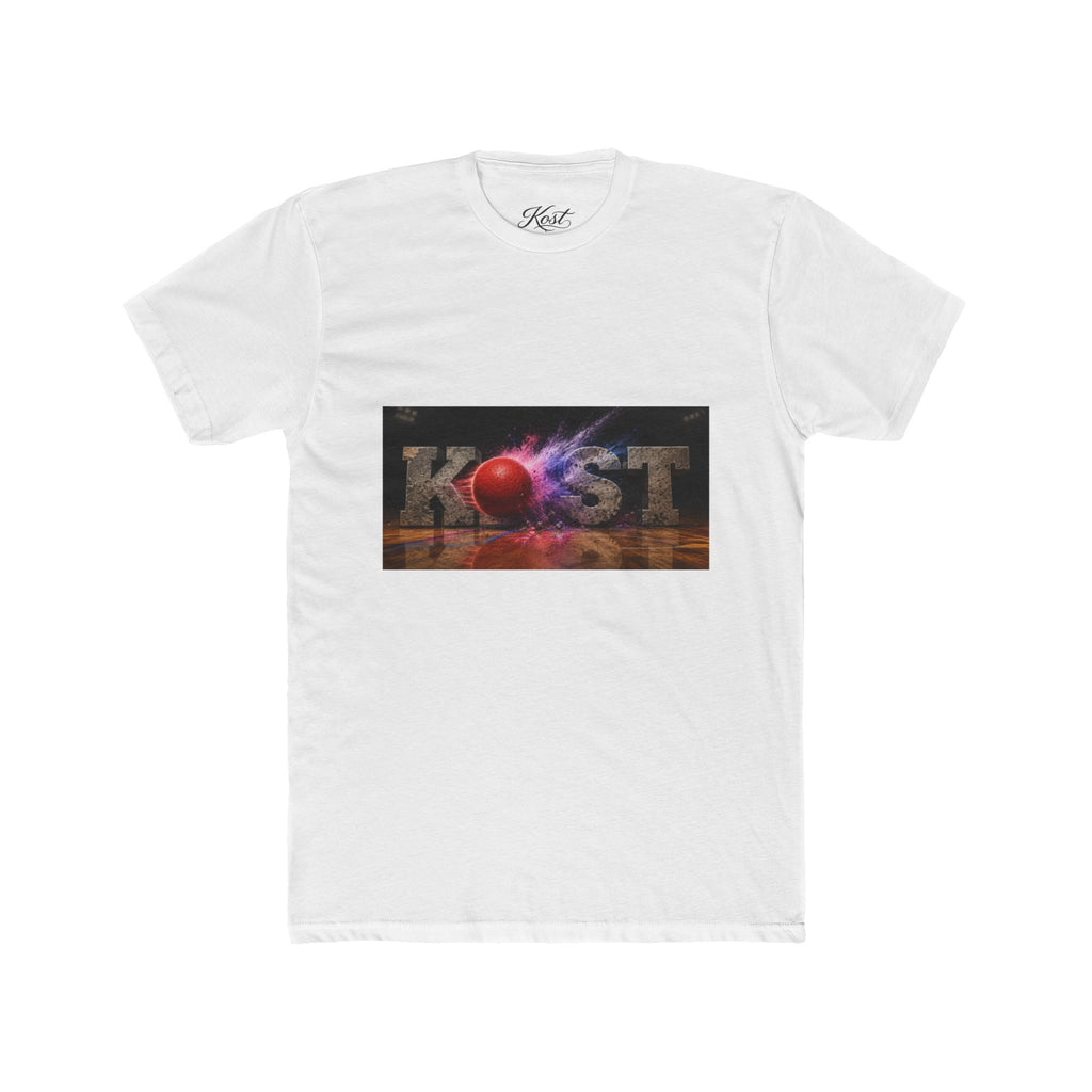 Cosmic Burst Tee — 'KOST' Retro Space Graphic T-Shirt