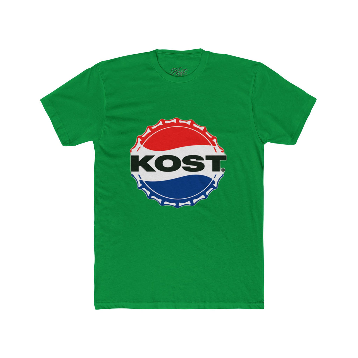 KOST Retro Bottle Cap Tee — Red, White & Blue Logo T-Shirt