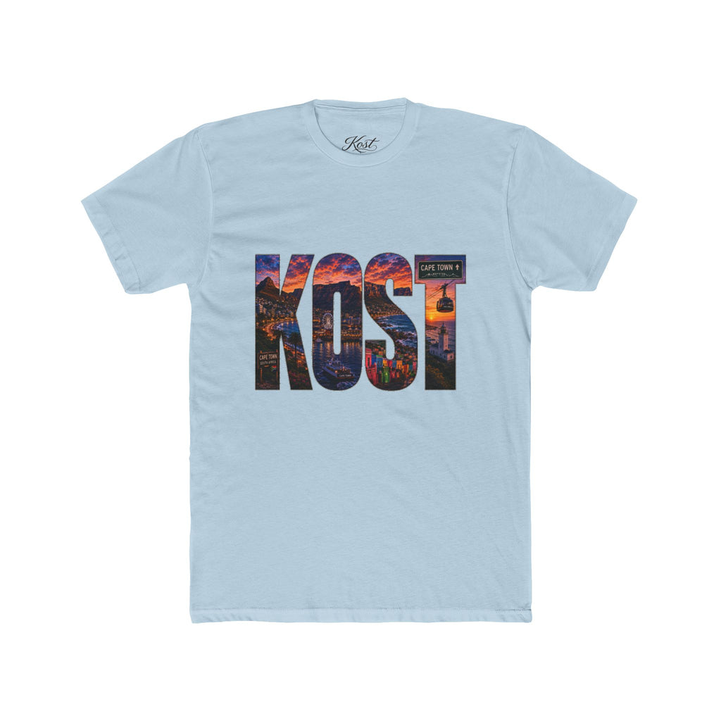 KOST Cityscape Tee — Sunset Photo Lettering Graphic T‑Shirt