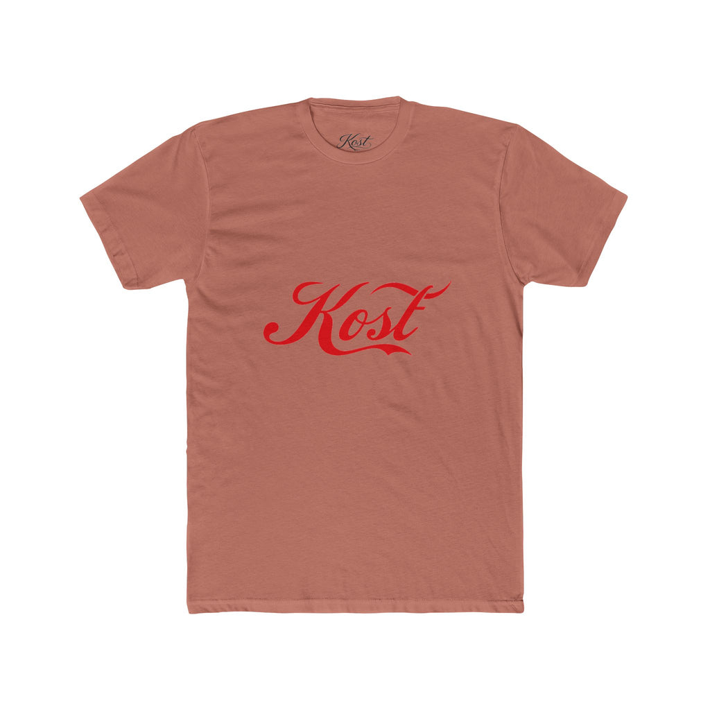 Kost Script Tee — Vintage Red Logo Cotton T-Shirt