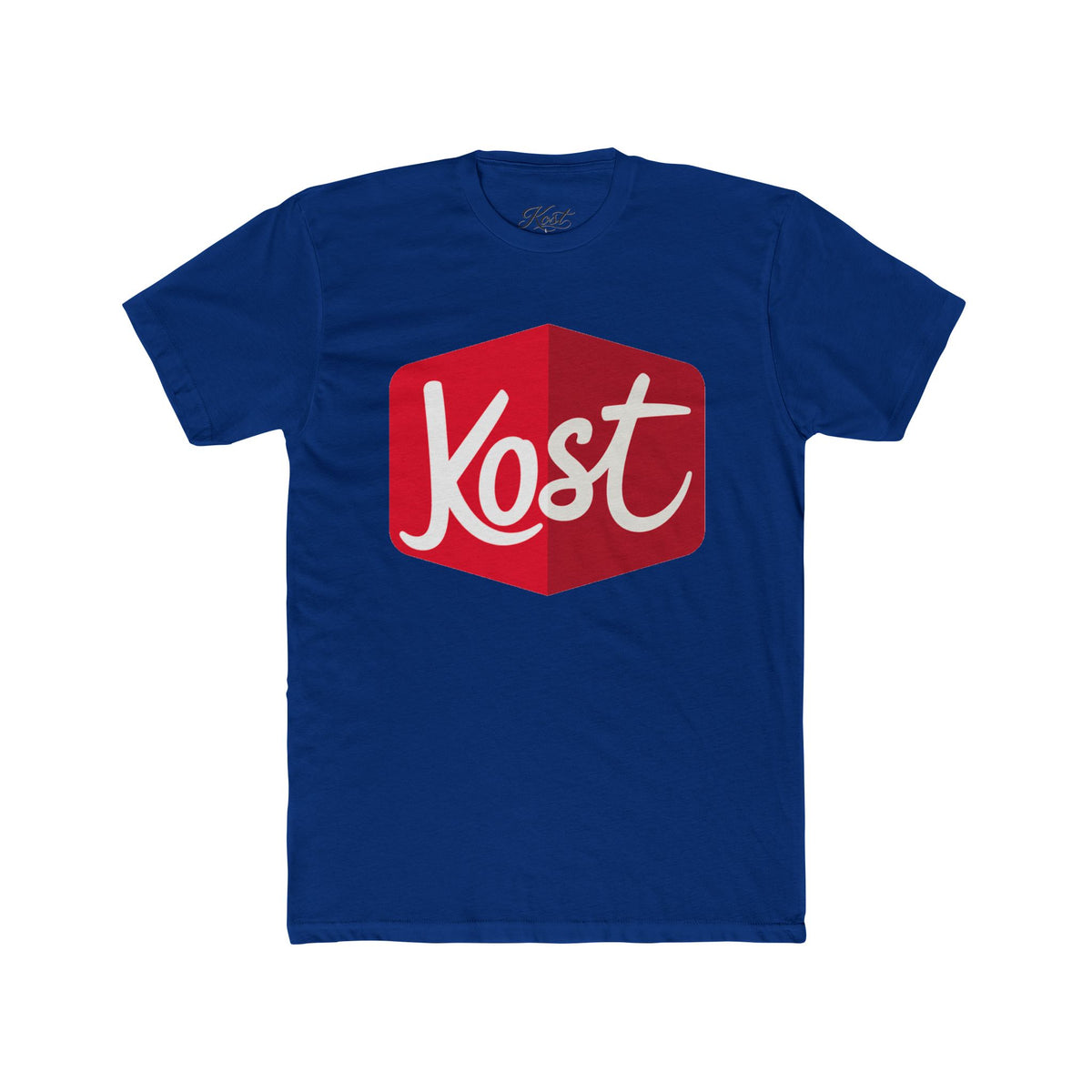 Kost Logo Tee — Retro Red Hexagon Graphic T-Shirt