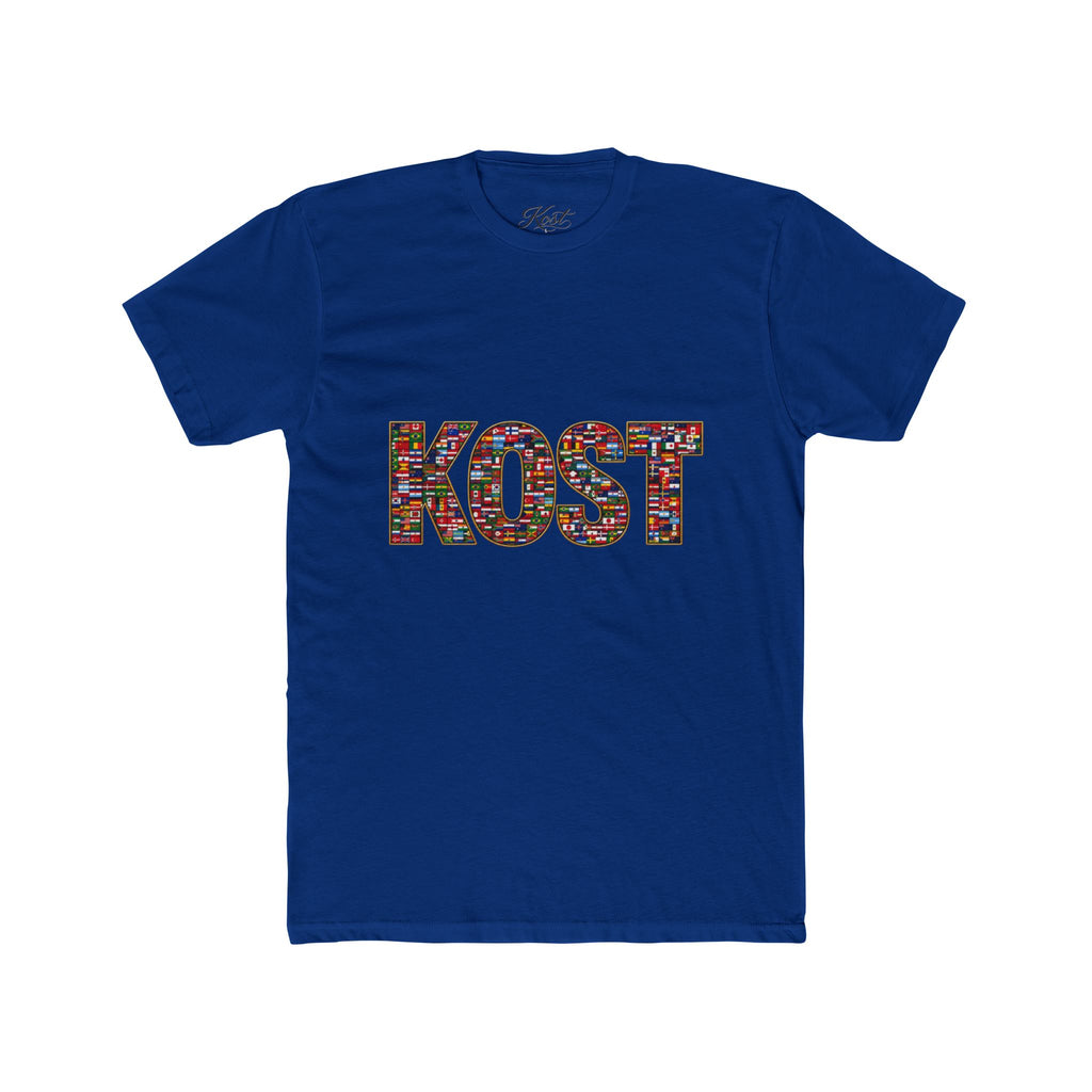 KOST Mosaic Lettered Tee — Colorful Graphic Crewneck T‑Shirt