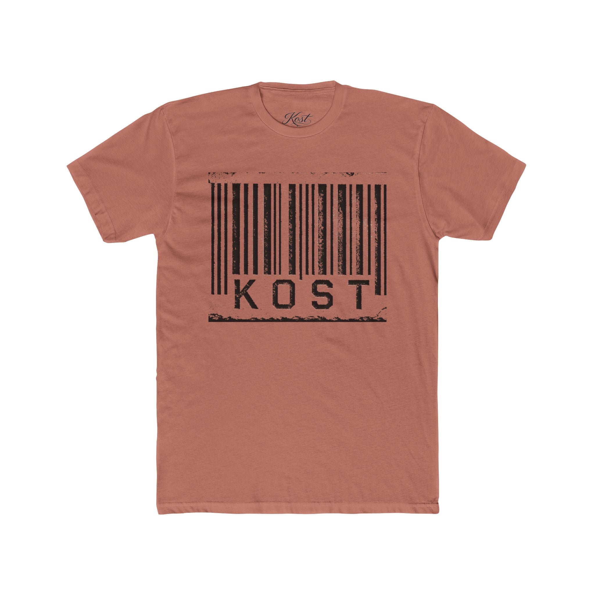 KOST Barcode Graphic Tee — Distressed Industrial Streetwear T‑Shirt
