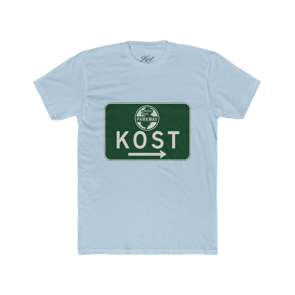 Kost Parkway Road Sign T‑Shirt — Retro Green Route Graphic Tee