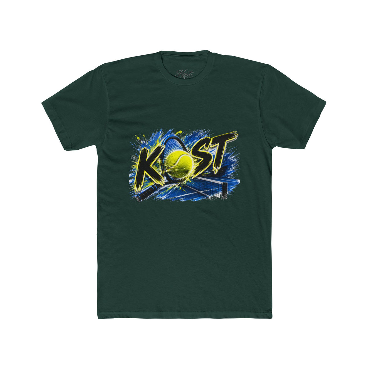 Tennis Graphic Tee — "KOST" Bold Tennis Ball Design