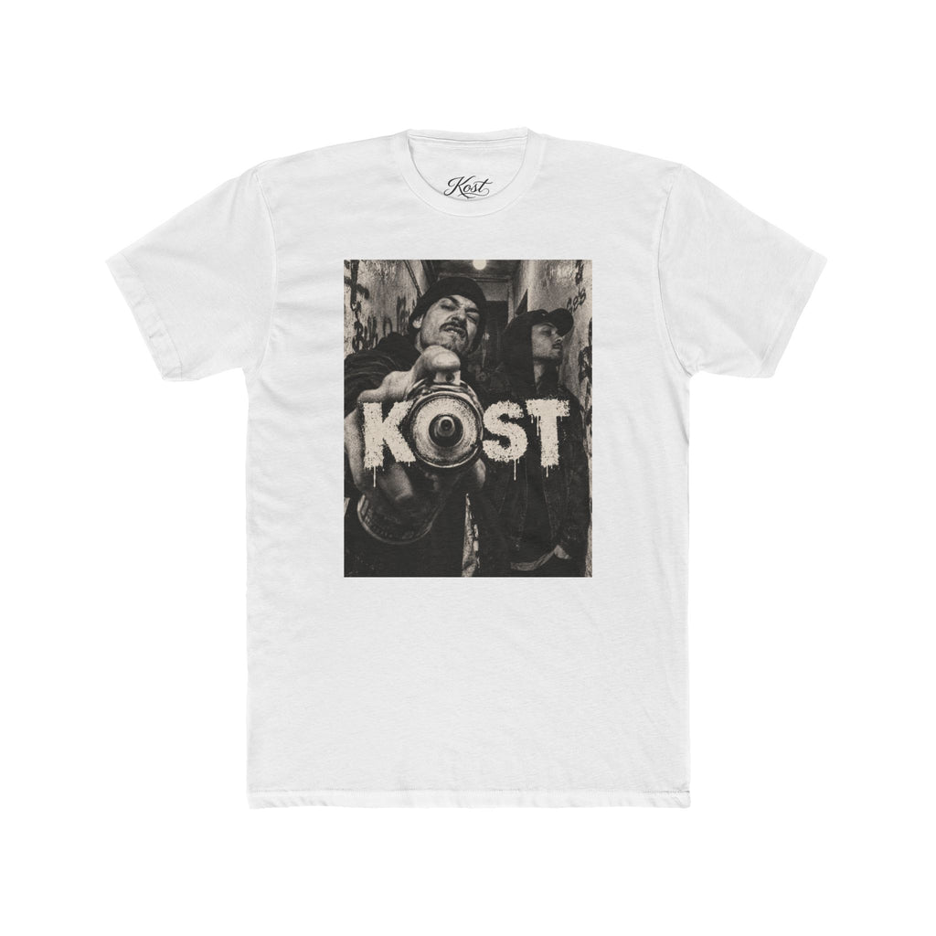KOST Street Photo Crew Tee — Vintage Megaphone Graphic