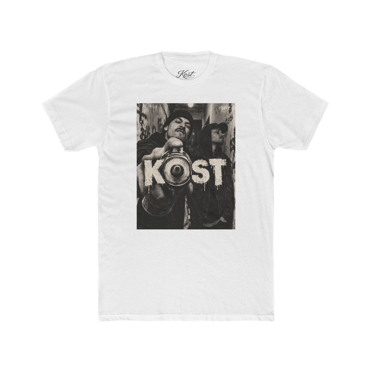 KOST Street Photo Crew Tee — Vintage Megaphone Graphic
