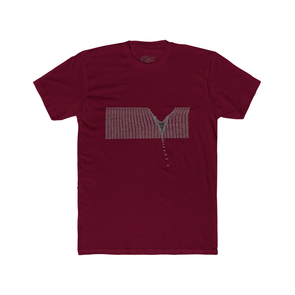 Minimalist V-Neck Optical Illusion T-Shirt